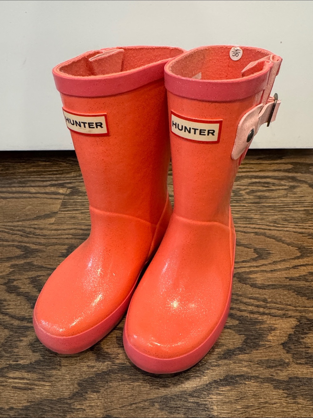 Hunter Kids Coral Pink Rain Boots